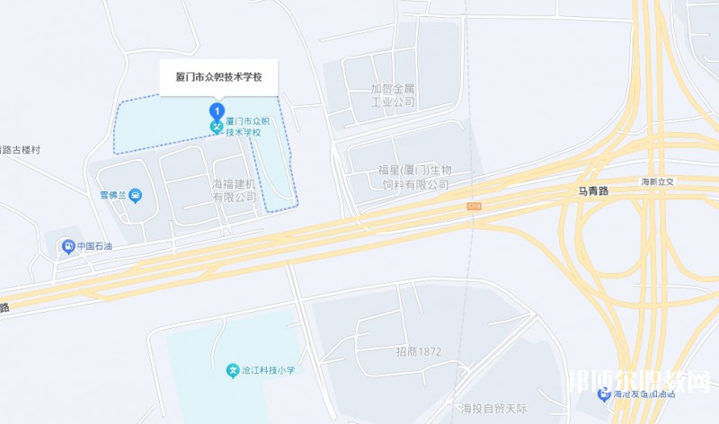 廈門(mén)市眾幟技術(shù)學(xué)校地址，乘車路線